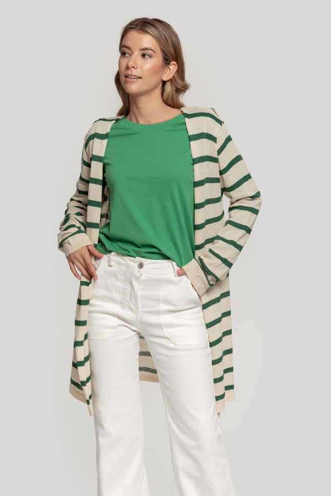 MASSIMA GRAZIA STRIPED CARDIGAN