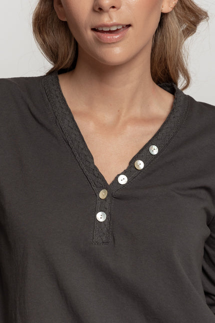 MASSIMA GRAZIA T-SHIRT WITH BUTTONS