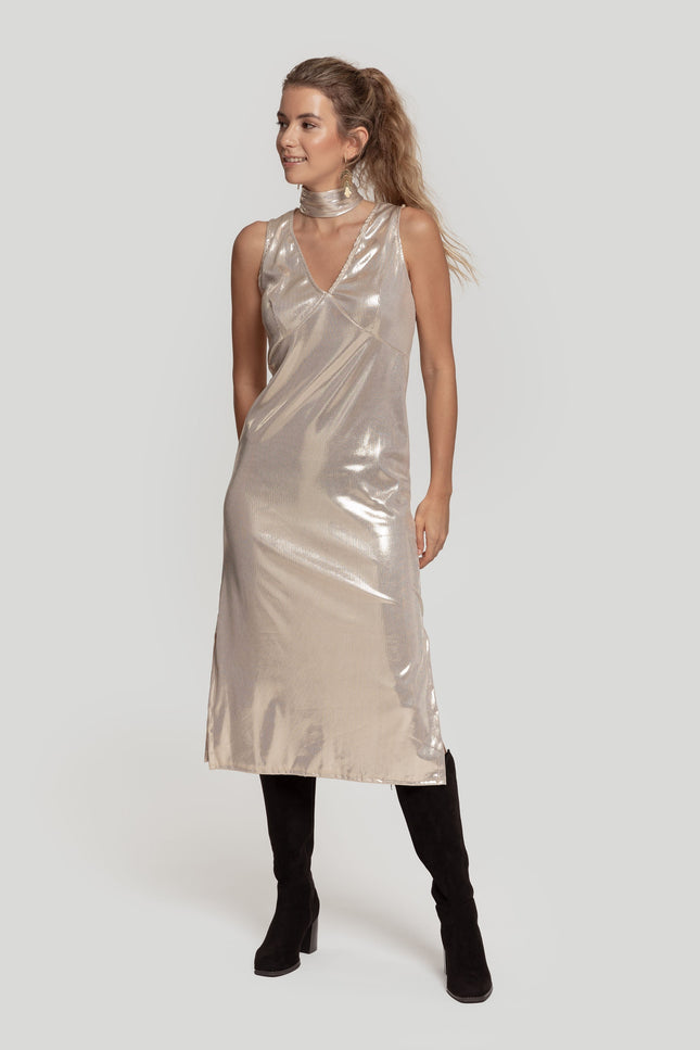 MASSIMA GRAZIA METALLIC DRESS