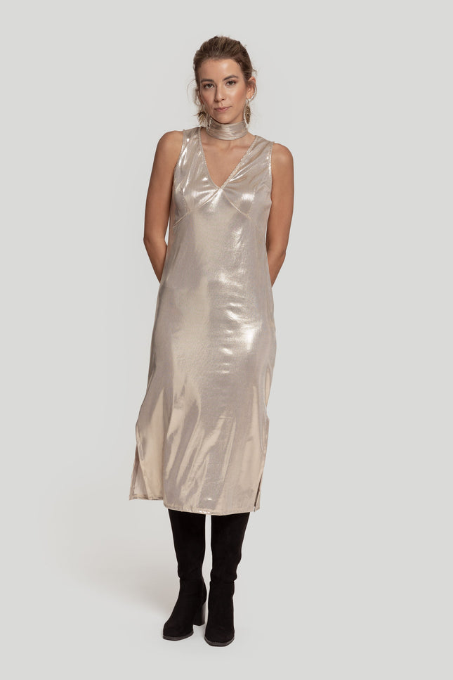 MASSIMA GRAZIA METALLIC DRESS