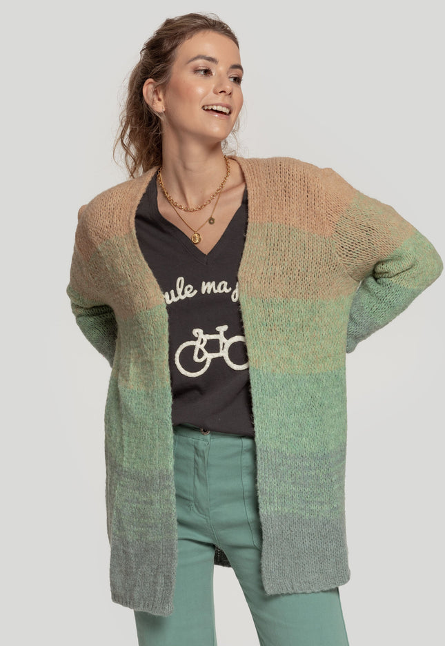 CARDIGAN MASSIMA GRAZIA BICOLORE