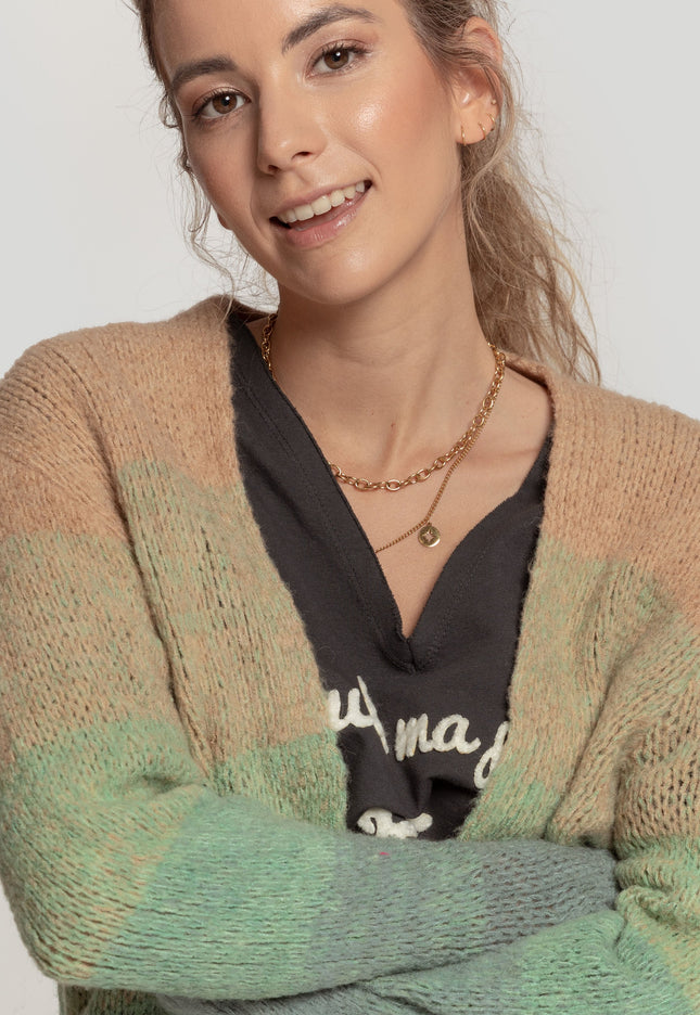 CARDIGAN MASSIMA GRAZIA BICOLORE