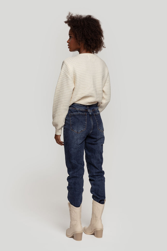 CALÇA JEANS LAULIA MOM STRETCH