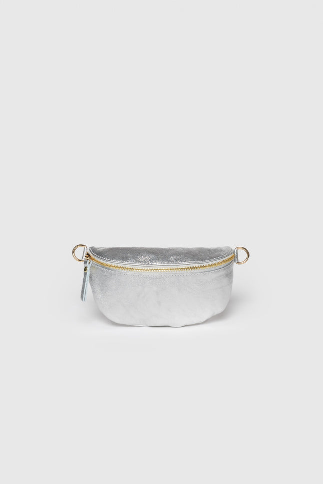 MASSIMA GRAZIA SHINY LEATHER WAIST BAG