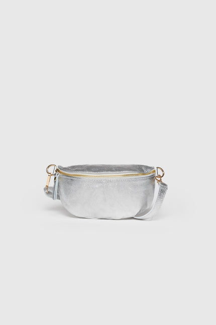 MASSIMA GRAZIA SHINY LEATHER WAIST BAG