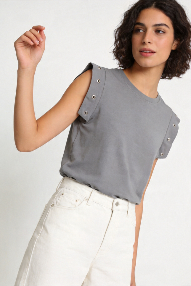 CAMISETA ARMONIAS TEEN TACHUELAS