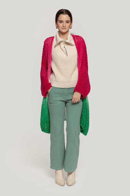 CARDIGAN MASSIMA GRAZIA TRENZADO