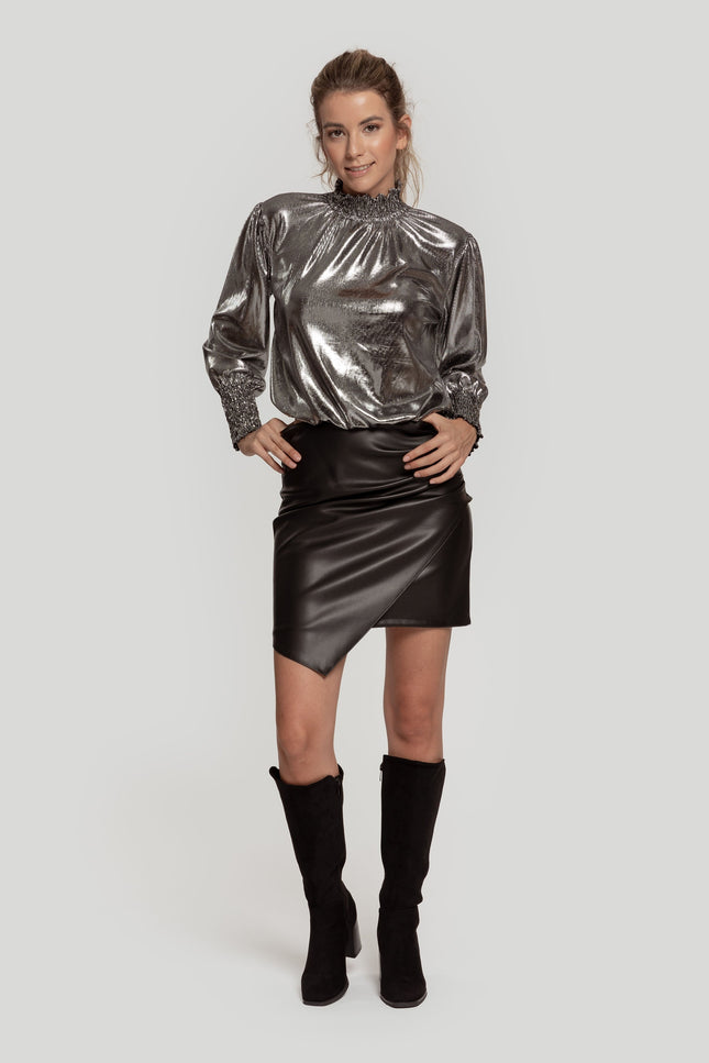 MASSIMA GRAZIA METALLIC BLOUSE