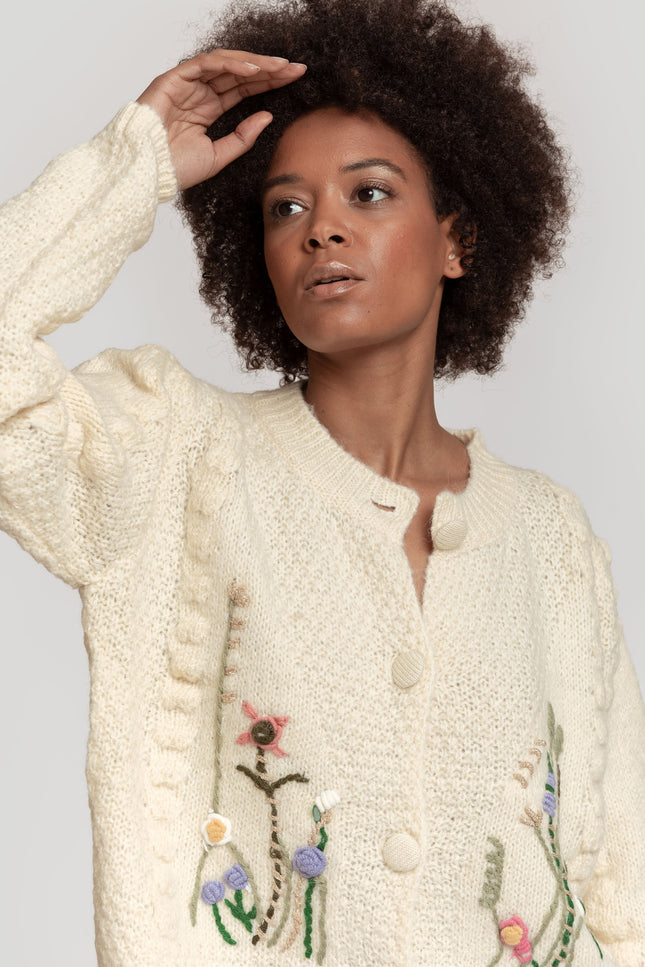 EMBROIDERED ARMONIAS CARDIGAN