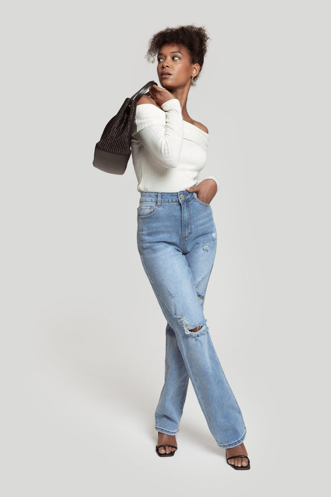 JEANS LAULIA DRITTI ELASTICIZZATI