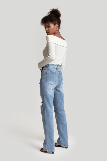 JEANS LAULIA STRAIGHT STRETCH