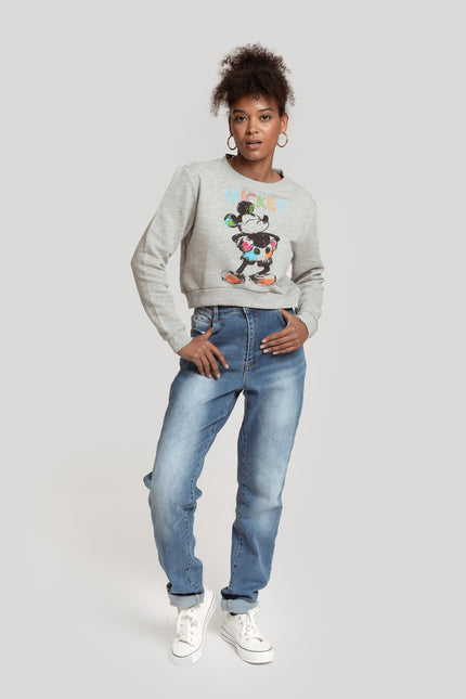 MICKEY CROPPED SWEATSHIRT