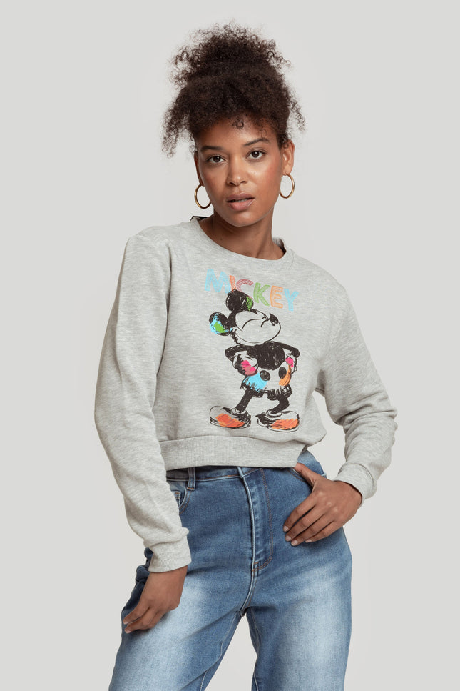 MICKEY CROPPED SWEATSHIRT