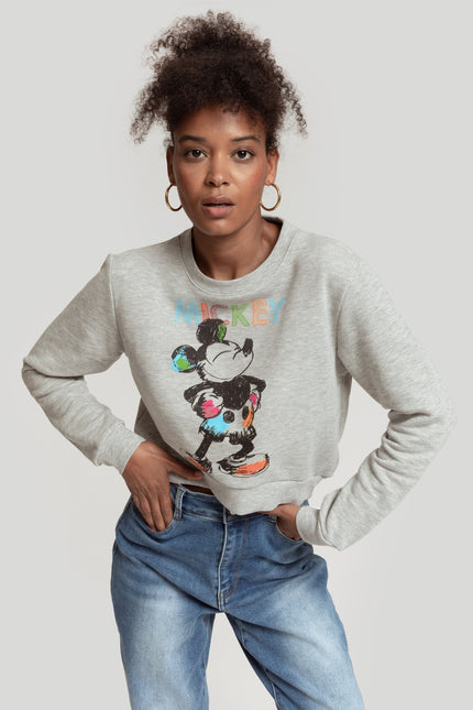 MICKEY CROPPED SWEATSHIRT