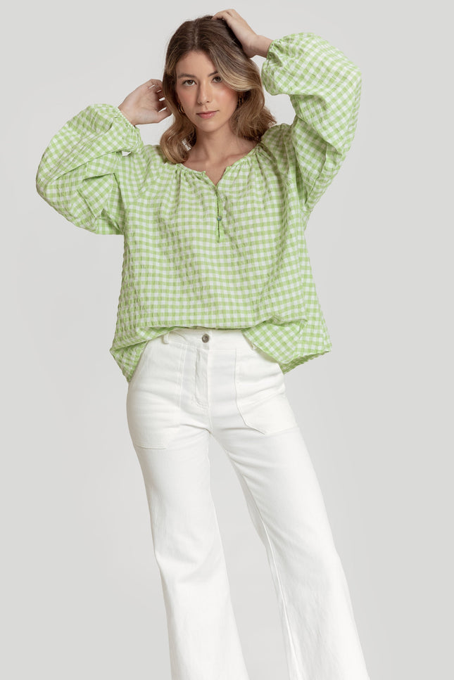 MASSIMA GRAZIA VICHY BLOUSE