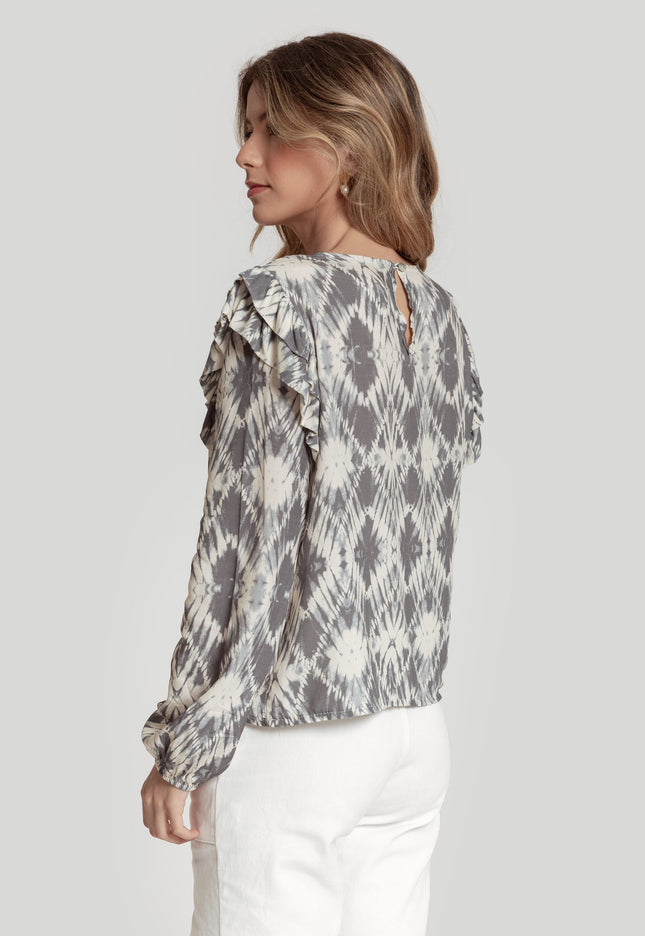MASSIMA GRAZIA PRINTED BLOUSE
