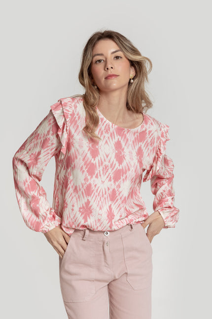 MASSIMA GRAZIA PRINTED BLOUSE