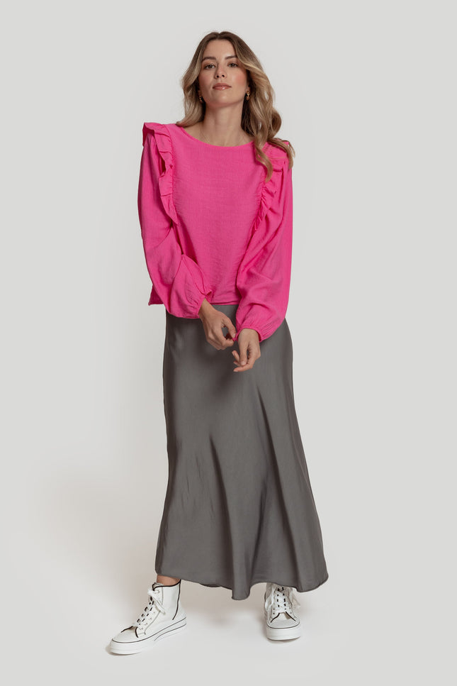 MASSIMA GRAZIA RUFFLE BLOUSE