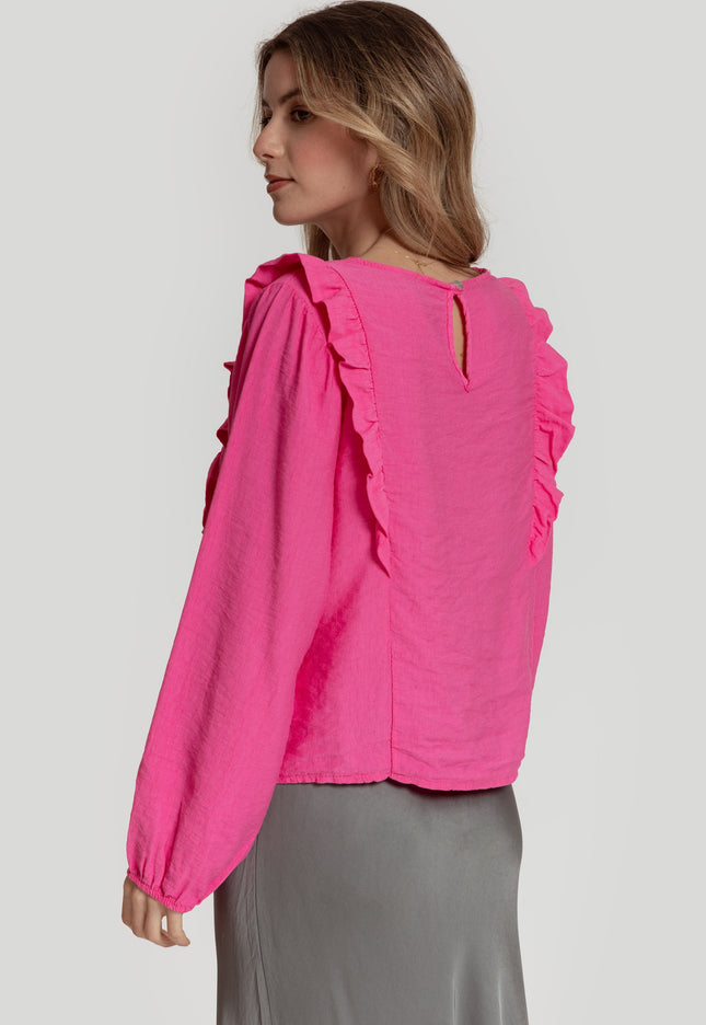 MASSIMA GRAZIA RUFFLE BLOUSE
