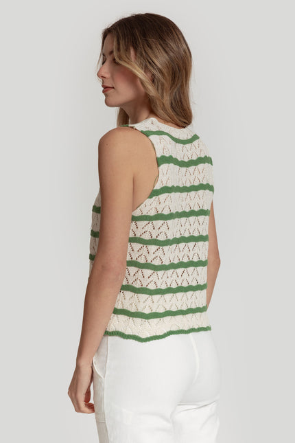 MASSIMA GRAZIA STRIPED VEST