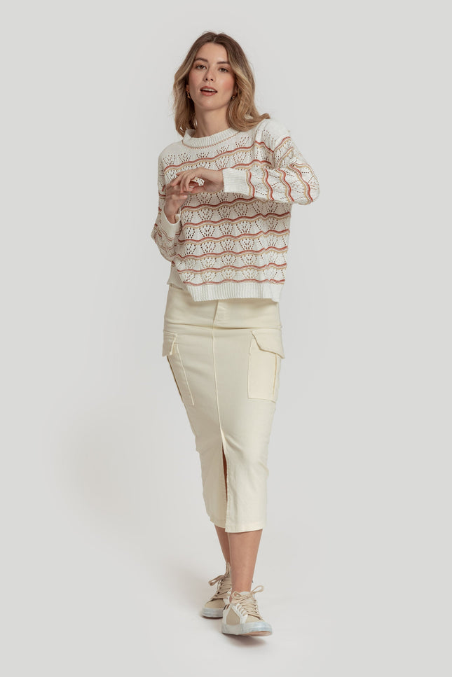 MASSIMA GRAZIA STRIPED JERSEY