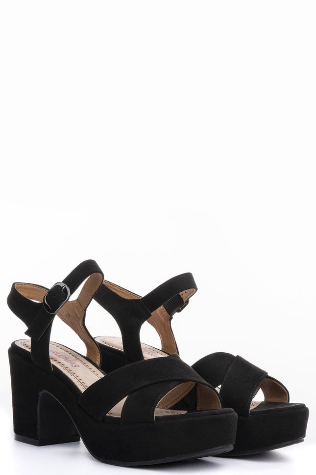 SUEDE HEEL ARMONIAS SANDAL