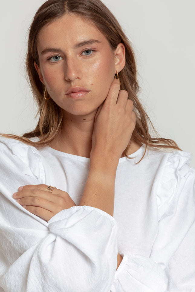 MASSIMA GRAZIA RUFFLE BLOUSE