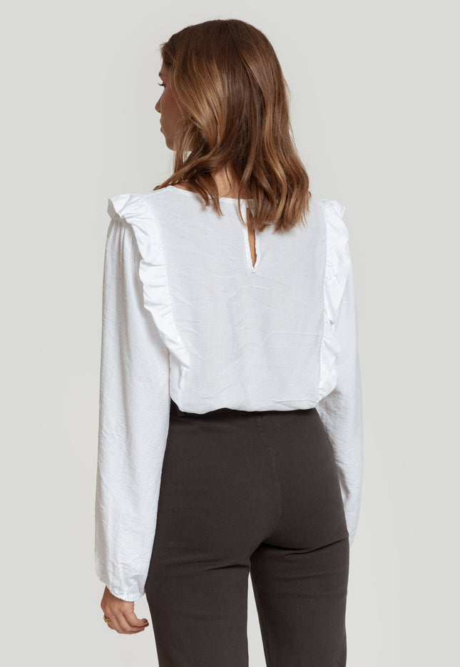 MASSIMA GRAZIA RUFFLE BLOUSE