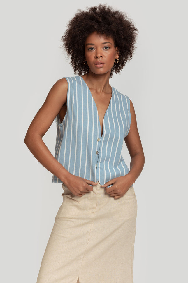 STRIPED ARMONIAS VEST