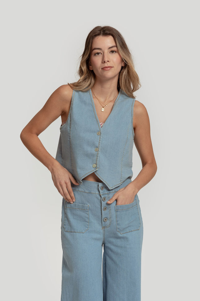 CHALECO MASSIMA GRAZIA DENIM