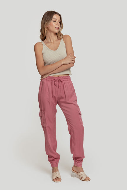 PANTALON EN LYOCELL MASSIMA GRAZIA