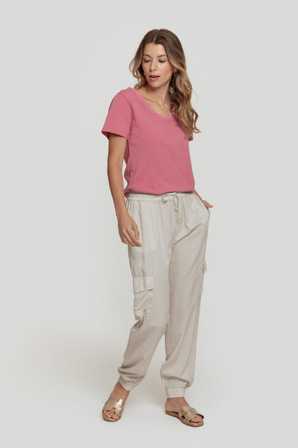 PANTALON EN LYOCELL MASSIMA GRAZIA