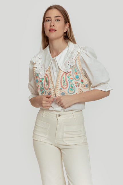 EMBROIDERED ARMONIAS VEST