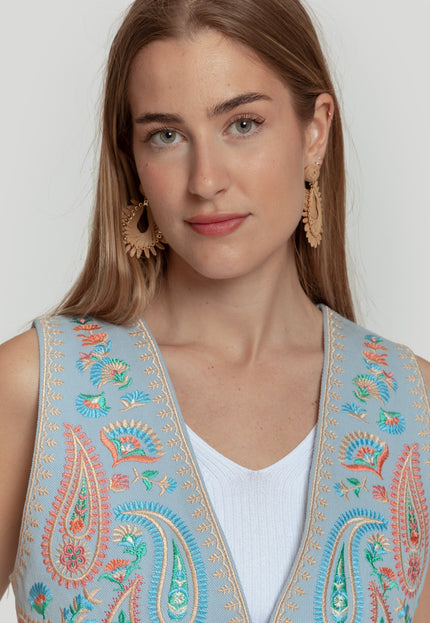 CHALECO ARMONIAS BORDADOS