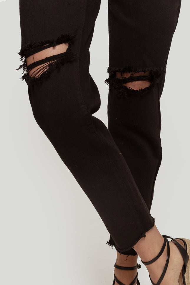 CALÇA JEANS LAULIA MOM STRETCH