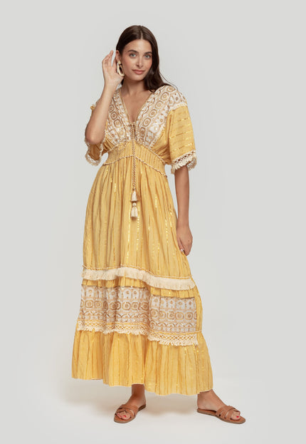 VESTIDO BOHO ABALORIOS