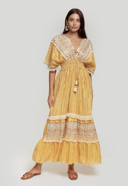 VESTIDO BOHO ABALORIOS