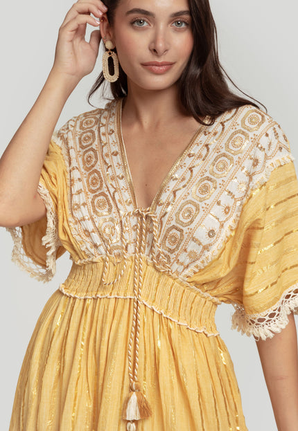 VESTIDO BOHO ABALORIOS