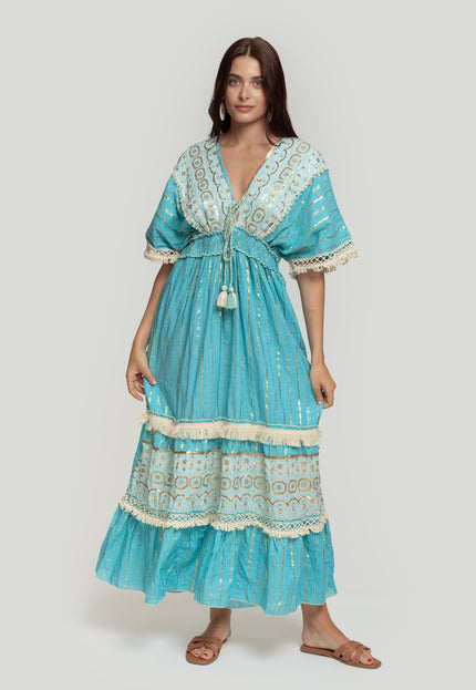 VESTIDO BOHO ABALORIOS