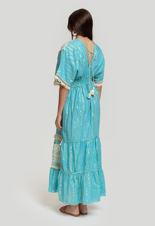 VESTIDO BOHO ABALORIOS