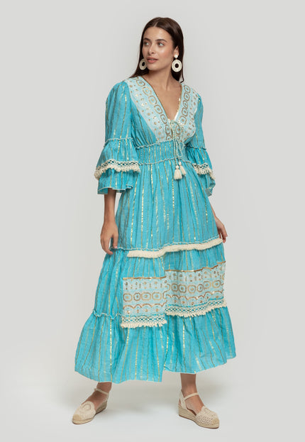 VESTIDO BOHO CORDÓN
