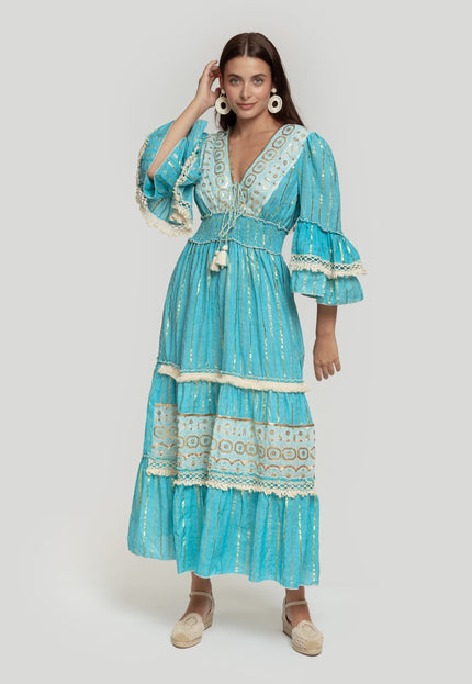 VESTIDO BOHO CORDÓN