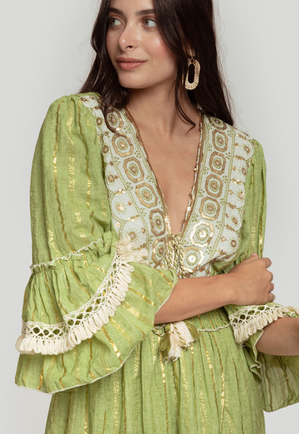 VESTIDO BOHO CORDÓN
