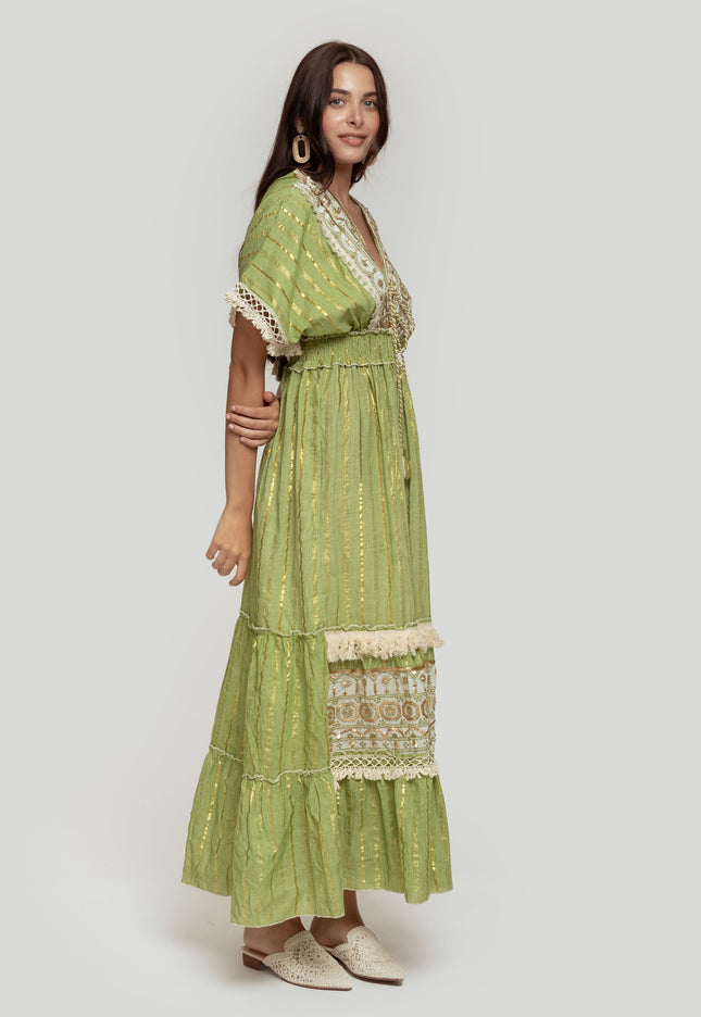 VESTIDO BOHO ABALORIOS