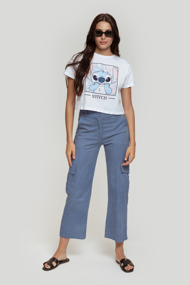 CAMISETA STITCH CROPPED