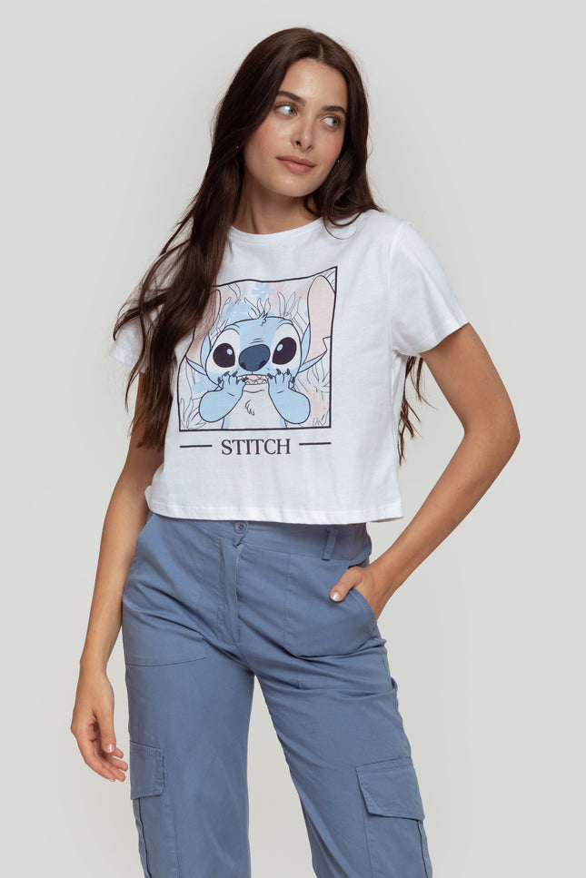 CAMISETA PONTO CROPPED