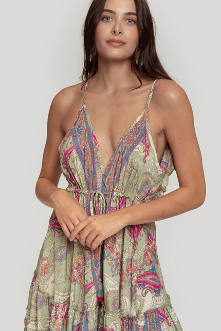 VESTIDO BOHO SEDA