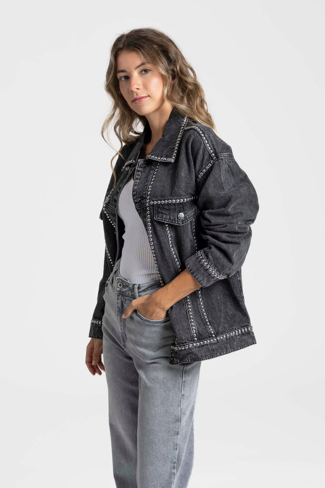 CHAQUETA ARMONIAS TEEN TACHUELAS