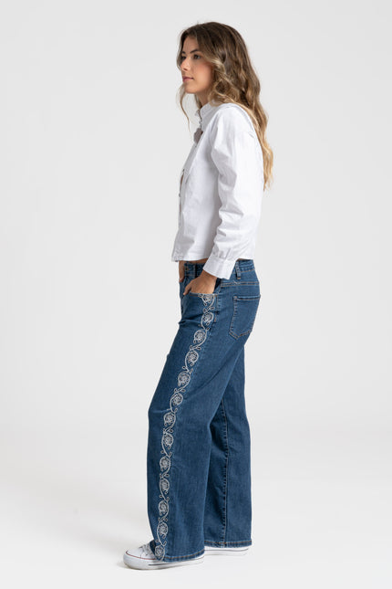 JEANS ARMONIAS TEEN BORDADOS