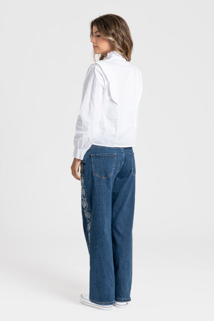 JEANS ARMONIAS TEEN BORDADOS